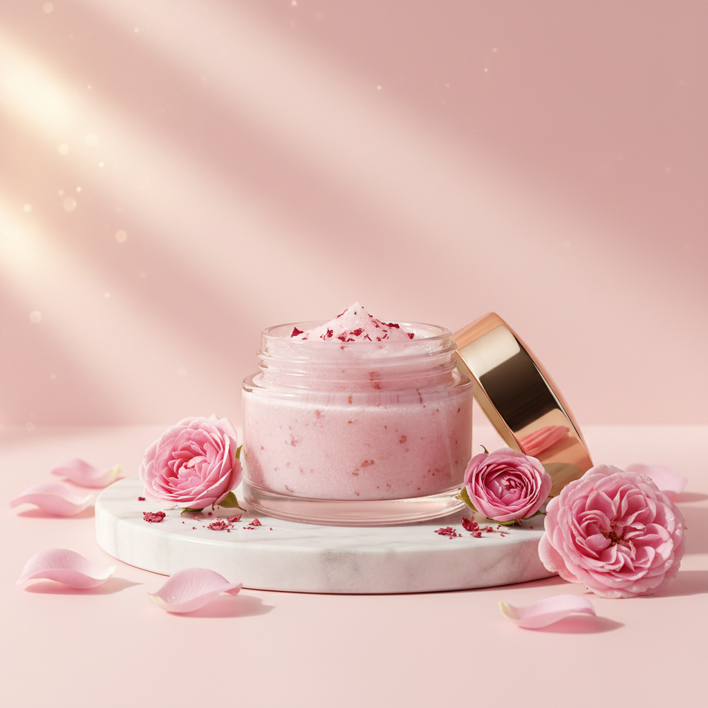 Glowora Rose Scrub - مقشر الورد الطبيعي